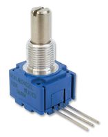 BOURNS 91A1A-B28-A15L Rotary Potentiometer, Cermet, 10 kohm, 1 Turns, Linear, 2 W, ± 10%, 91 Series