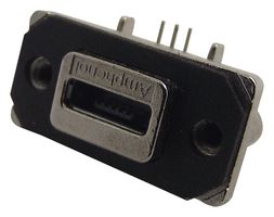 AMPHENOL COMMUNICATIONS SOLUTIONS MUSB-K152-30 USB Sealed Connector, Micro USB Type AB, USB 2.0, Receptacle, 5 Position, Through Hole Mount