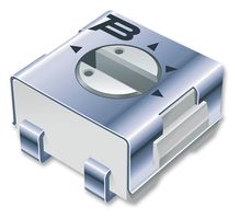 BOURNS 3314J-2-504E Trimmer, Single Turn, Cermet, Top Adjust, 500 kohm, Surface Mount, 1 Turns