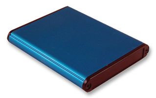 HAMMOND 1455A802BU. Metal Enclosure, 1455 Series, Extruded With Plastic End Panels, Small, Extruded Aluminium, 12 mm