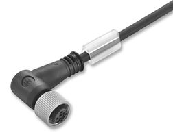 WEIDMULLER SAIP-M12BW-3-3.0V Sensor Cable, 90° M12 Receptacle, Free End, 3 Positions
