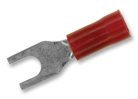 TE CONNECTIVITY - AMP 327043 Fork / Spade Tongue Terminal, PLASTI-GRIP, 22AWG to 16AWG, 1.65 mm², M3.5, #6, Vinyl