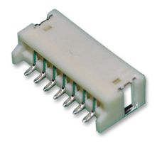 JST / JAPAN SOLDERLESS TERMINALS S7B-ZR-SM4A-TF(LF)(SN) Pin Header, Wire-to-Board, 1.5 mm, 1 Rows, 7 Contacts, Surface Mount, ZH