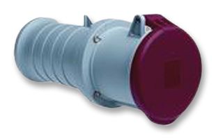 AMPHENOL SINE/TUCHEL 363C6 Pin & Sleeve Connector, 63 A, 415 V, Cable Mount, Socket, 3P+E, Red