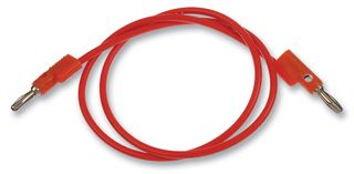 POMONA B-24-3 Test Lead, 4mm Banana Plug to 4mm Banana Plug, Orange, 60 V, 15 A, 609.6 mm