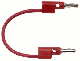 POMONA B-72-2 B Stack-Up Banana Plug Both Ends, 72", Red
