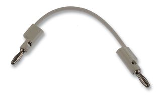 POMONA B-4-9 B Stack-Up Banana Plug Both Ends, 4", White