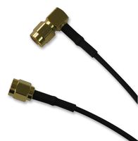 AMPHENOL RF 135103-01-M0.50 RF / Coaxial Cable Assembly, 19.69 ", 500 mm, RG316, SMA Right Angle Plug, SMA Straight Plug