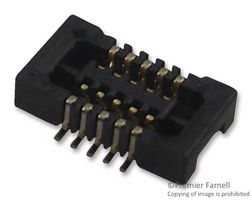 HIROSE / HRS DF37NC-10DS-0.4V(51) Mezzanine Connector, Receptacle, 0.4 mm, 2 Rows, 10 Contacts, Surface Mount, Phosphor Bronze