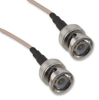 AMPHENOL RF 115101-01-M1.00 RF / Coaxial Cable Assembly, 3 ft, 1 m, RG316, BNC Straight Plug, BNC Straight Plug, 50 ohm
