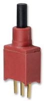 C&K COMPONENTS EP12SD1CBE Pushbutton Switch, EP Series, SPDT, On-(On), Plunger, Black