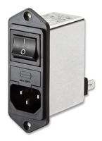 TE CONNECTIVITY - SCHAFFNER FN282B-10-06 Filtered IEC Power Entry Module, IEC C14, Medical, 10 A, 250 VAC, 2-Pole Switch