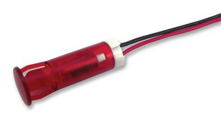 APEM QS83XXHR110 LED Panel Mount Indicator, Snap-in, Red, 110 VAC, 8 mm, 6 mA, 6 cd