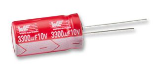 WURTH ELEKTRONIK 860040875002 Electrolytic Capacitor, 47 µF, 100 V, ± 20%, Radial Leaded, 7000 hours @ 105°C, Polar