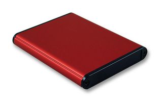 HAMMOND 1455A802RD. Metal Enclosure, 1455 Series, Extruded With Plastic End Panels, Small, Extruded Aluminium, 12 mm