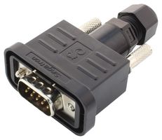 MULTICOMP PRO MC000970 D Sub Connector, IP68, Waterproof, Cable, DB9, Standard, Plug, 9 Contacts, DE, Solder
