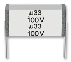 TDK B32562H1106K000 General Purpose Film Capacitor, Metallized PET Stacked, Radial Box - 2 Pin, 10 µF, ± 10%, 63 V