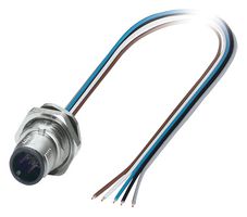 PHOENIX CONTACT 1419645 Sensor Cable, M12 Plug, Free End, 5 Positions, 500 mm, 19.6 "