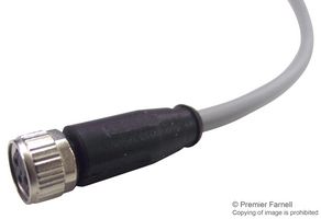 HARTING 21 34 810 0380 010 Sensor Cable, M8 Receptacle, Free End, 3 Positions, 1 m, 3.28 ft
