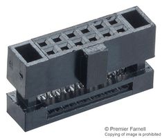 HARWIN M50-3300642 IDC Connector, Polarised, IDC Receptacle, Female, 1.27 mm, 2 Row, 12 Contacts, Cable Mount