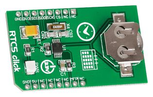 MIKROELEKTRONIKA MIKROE-1990 Click Board, RTC5 Click, RTC, MCP79510, GPIO, SPI, mikroBUS, 3.3 V/5 V, 42.9 mm x 25.4 mm