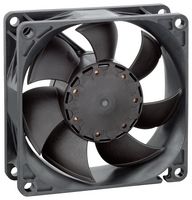 EBM-PAPST 8454/2H4P DC Axial Fan, 24 V, Square, 80 mm, 25 mm, Ball Bearing, 68.8 CFM