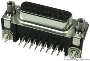 AMP - TE CONNECTIVITY 5747845-6 D Sub Connector, DB15, Standard, Receptacle, AMPLIMITE HD-20, 15 Contacts, DA, Solder