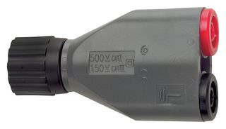 POMONA 72937 Connector Adapter, BNC Coaxial, 1 Ways, Plug, Banana - 4mm x 2, 2 Ways, Jack