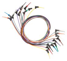 POMONA 5525 Test Lead Set, Micrograbber, Hook Clip, Hook Clip, 60 VDC, 3 A, 610 mm