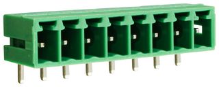CAMDENBOSS CTBP93HE/8 Terminal Block, Closed Ended, Header, 3.81 mm, 8 Ways, Through Hole Right Angle