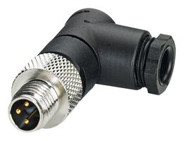 PHOENIX CONTACT 1699902 Sensor Connector, IP67, Right Angle, M8, Male, 3 Positions, Solder Pin, Right Angle Cable Mount