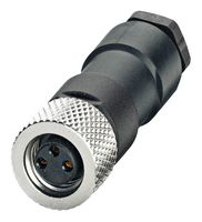 PHOENIX CONTACT 1681172 Sensor Connector, IP67, M8, Male, 3 Positions, Solder Pin, Straight Cable Mount
