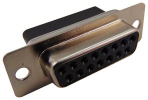 MH CONNECTORS MHDBC15SS D Sub Connector Housing, 15 Ways, D Sub, DA, MHDBC, Receptacle, Steel Body