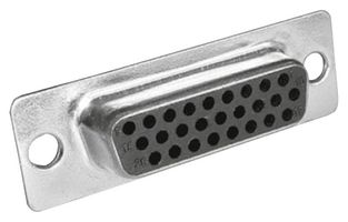 MH CONNECTORS MHHDS44-F-T-B-S D Sub Connector, HD44, High Density, Receptacle, MHHDS, 44 Contacts, DB, Solder
