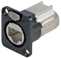 NEUTRIK NE8FDX-Y6-B Modular Connector, RJ45 Jack, 1 x 1 (Port), 8P8C, Cat6a, Cable Mount