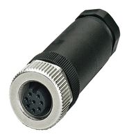 PHOENIX CONTACT 1410665 Sensor Connector, IP67, M12, Female, 8 Positions, Screw Socket, Straight Cable Mount