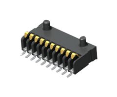 SAMTEC SIBF-10-F-S-AD Spring Loaded Connector, Compression Connector, 1.27 mm, 1 Row, 10 Contacts, Surface Mount