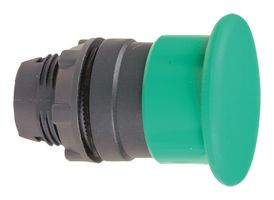 SCHNEIDER ELECTRIC ZB5AC3 Switch Actuator, Green, Mushroom, Schneider Harmony XB5 Series 22mm Pushbutton Switches