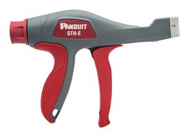 PANDUIT GTH-E Cable Management Tool, Ergonomic Cable Tie Installation Tool, Tension Control, Grey/Red Housing