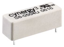 SENSATA / CYNERGY3 S8-2405VU Reed Relay, Miniature, SPST-NO, 24 VDC, S8 Series, Through Hole, 1.55 kohm, 1 A