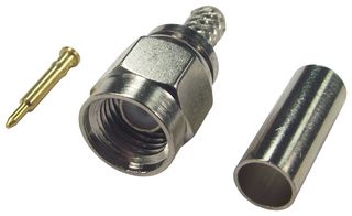 MULTICOMP PRO MC001465 RF / Coaxial Connector, SMA Coaxial, Straight Plug, Crimp, Brass