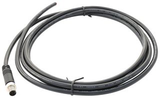 AMPHENOL LTW 8-03AMMM-SL7A02 Sensor Cable, M8 Plug, Free End, 3 Positions, 2 m, 6.6 ft, M Series