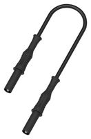 MULTICOMP PRO 76-1400 Banana Test Lead, 4mm Banana Plug, 4mm Banana Plug, 5 ft, 1.5 m, Black, 12 A