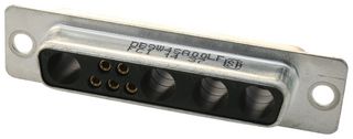 AMPHENOL COMMUNICATIONS SOLUTIONS DB9W4SA00LF Combination Layout D Sub Connector, FCI DB, DB-9W4, Receptacle, 9 Contacts, 5 Signal, 4 Power