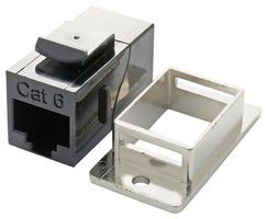 L-COM ECF504-C6 In-Line Adapter, Adaptor, In-Line, RJ45, RJ45