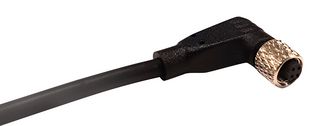 BULGIN LIMITED PXPTPU05RAF04ACL010PUR Sensor Cable, 90° M5 Receptacle, Free End, 4 Positions, 1 m, 3.28 ft, Buccaneer M5 Series