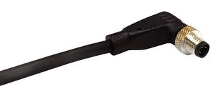 BULGIN LIMITED PXPTPU05RAM04ACL010PUR Sensor Cable, 90° M5 Plug, Free End, 4 Positions, 1 m, 3.28 ft, Buccaneer M5 Series