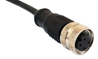 BULGIN LIMITED PXPPVC12FBF12ACL010PVC Sensor Cable, M12 Receptacle, Free End, 12 Positions, 1 m, 3.28 ft, Buccaneer M12 Series