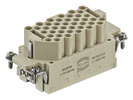 HARTING 09322403101 Heavy Duty Connector, Han EEE HMC, Insert, 40+PE Contacts, 16B, Receptacle