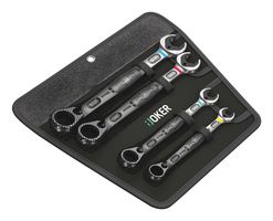 WERA 05020090001 Spanner Set, Combination, Ratcheting, 10mm - 19 mm, 4 Piece